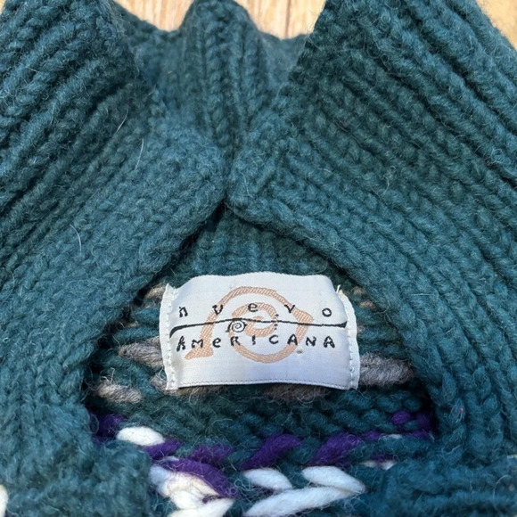 nuevo americana | 100% Wool Chunky Knit Sweater - Picture 3 of 10